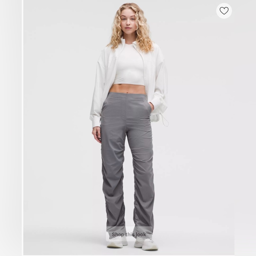 NWT Lululemon Dance Studio slim-fit HR Flared Pant, Solar Gray, XS - Picture 7 of 12